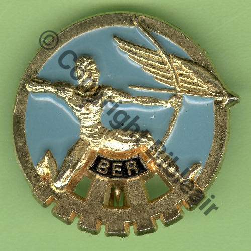 A0521 BER.721 ROCHEFORT BER BLEU  AB.P 2Li Griffes et butees Dos lisse NH dans cartouche Src.Y.GENTY 